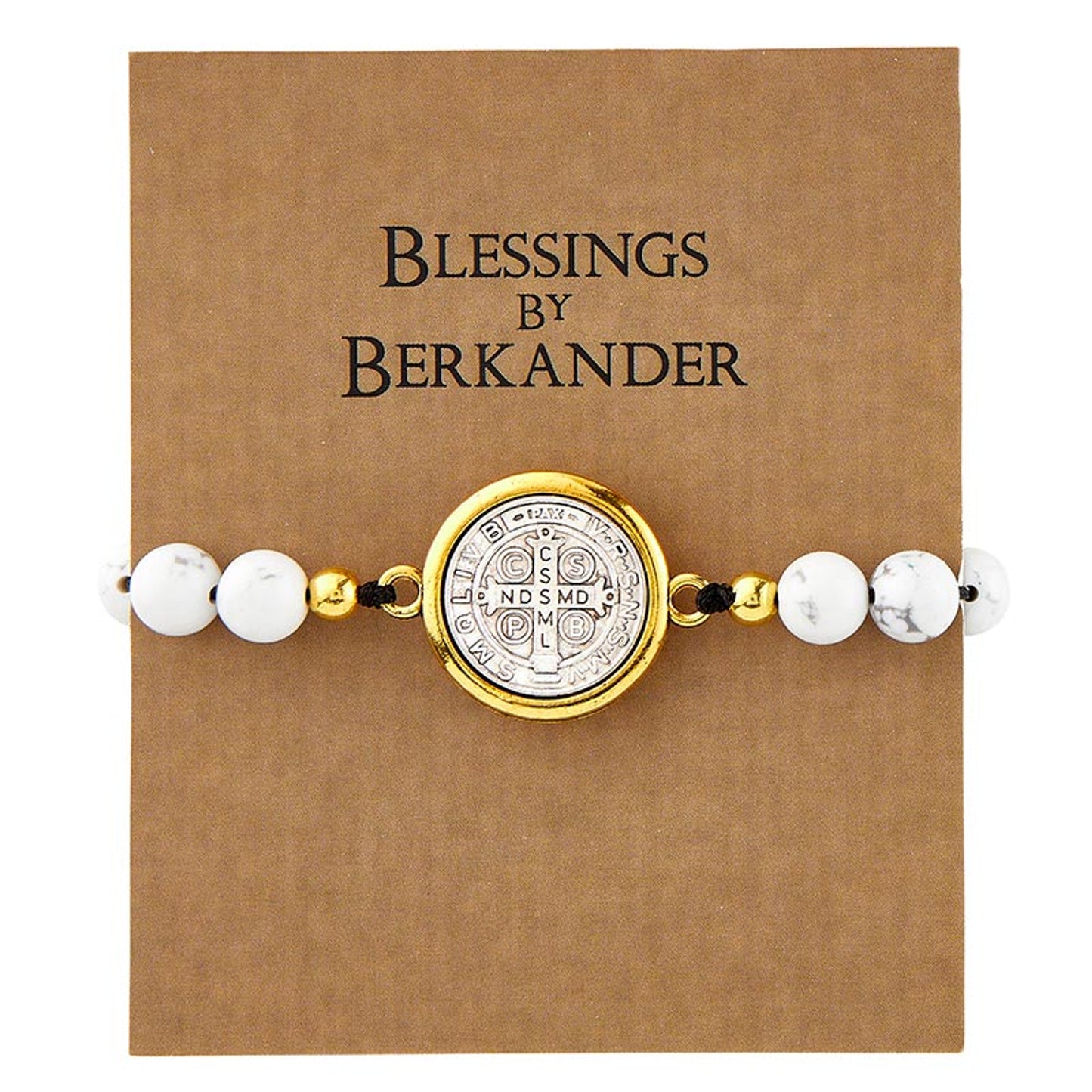 Saint Benedict Bracelet - White / Turquoise
