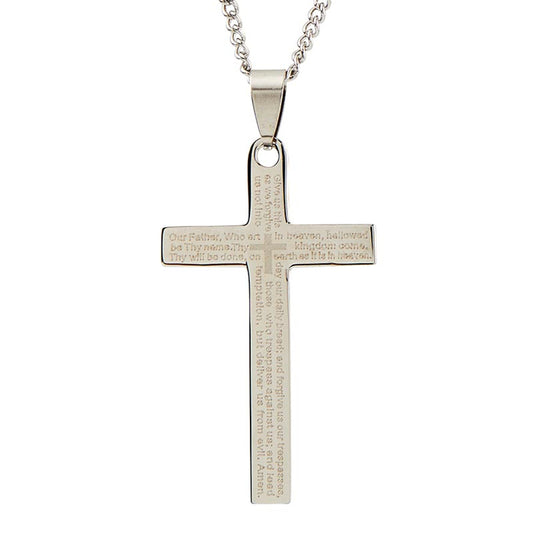 Our Father Prayer Pendant Necklace