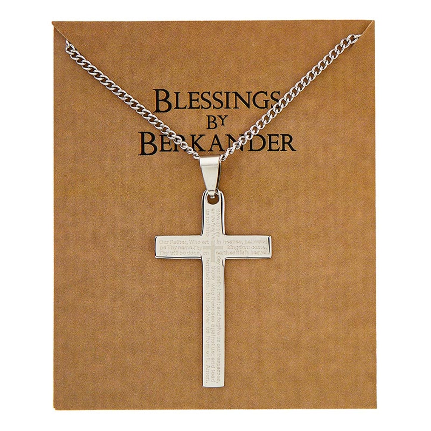 Our Father Prayer Pendant Necklace