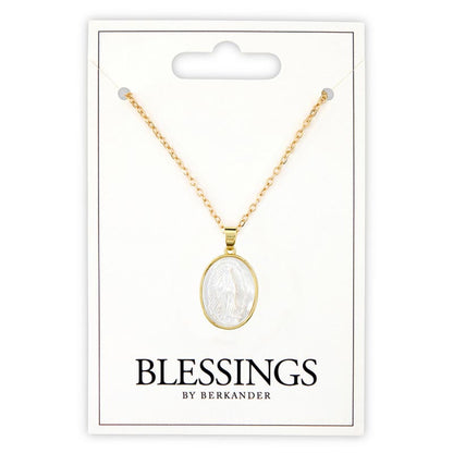 Oval Shaped Our Lady of Guadalupe Pendant Necklace