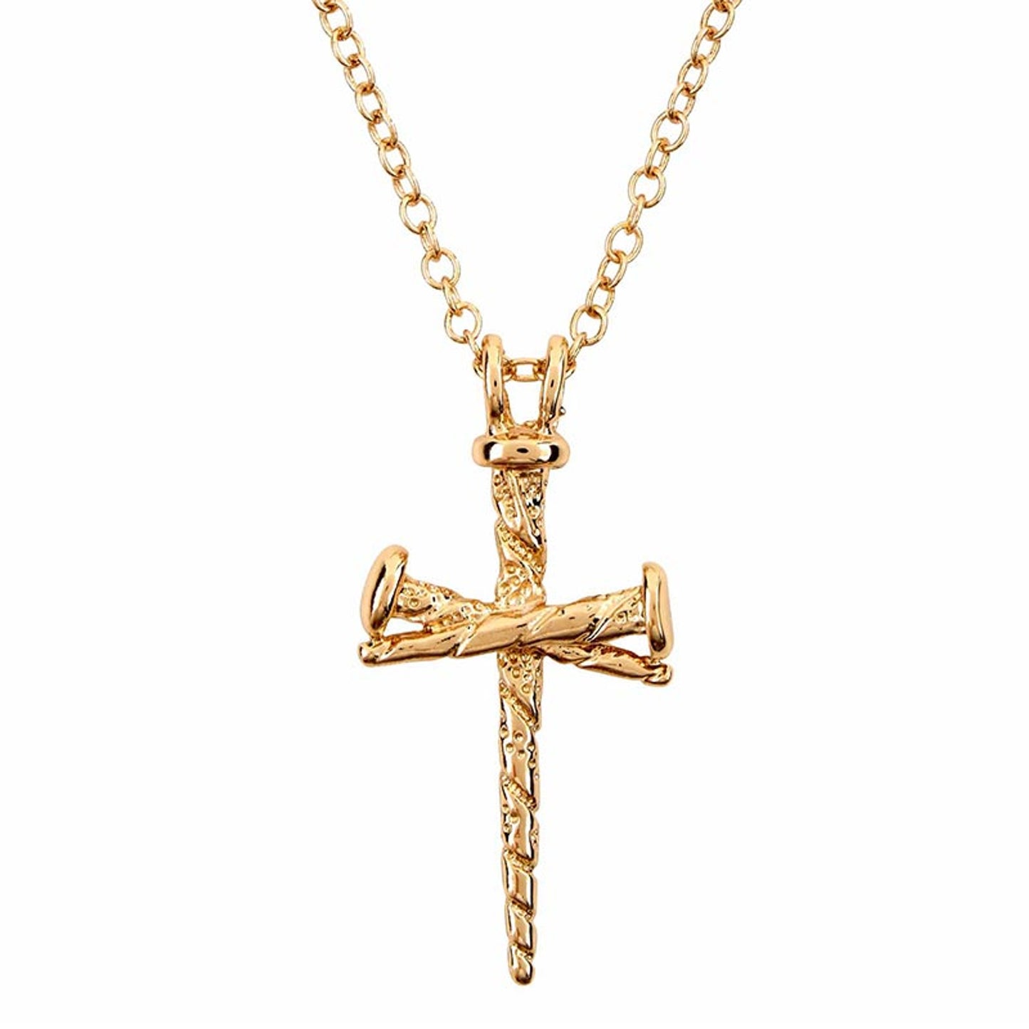 Men's Nail Cross Pendant Chain