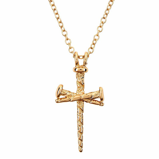 Men's Nail Cross Pendant Chain