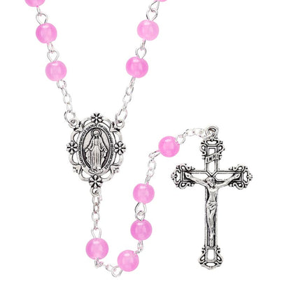 Dark Pink Rosary