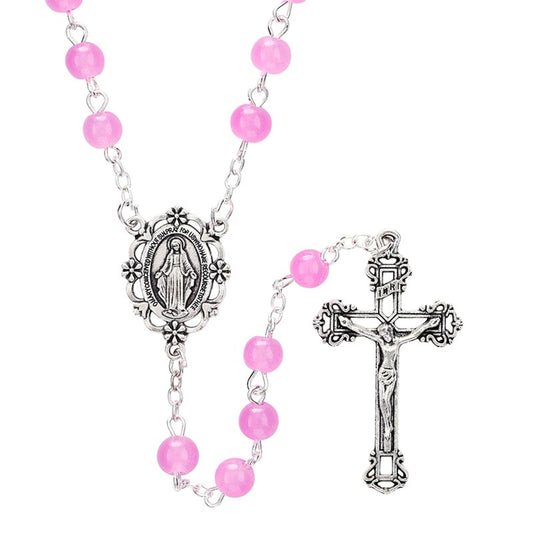 Dark Pink Rosary