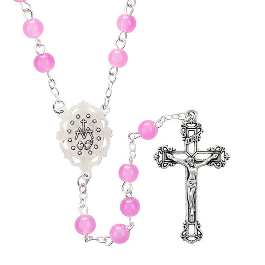 Dark Pink Rosary