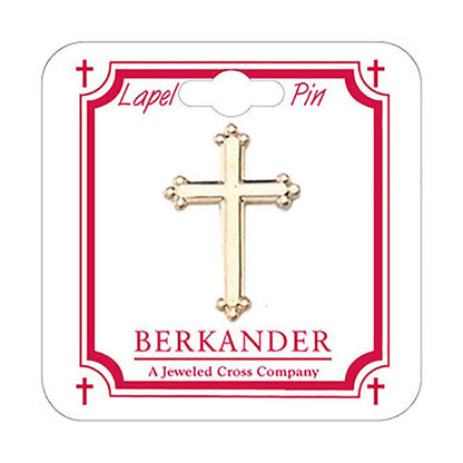 Budded Cross Lapel Pin  (BK-P10091)