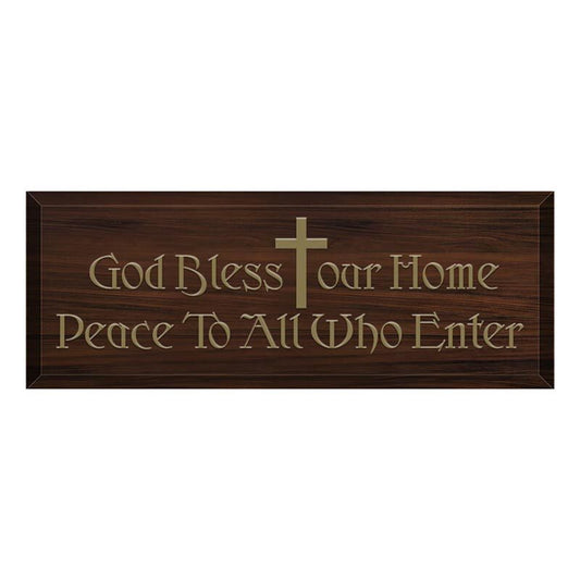 God Bless Our Home Plaque