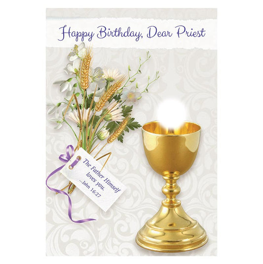 Happy Birthday Priest Card