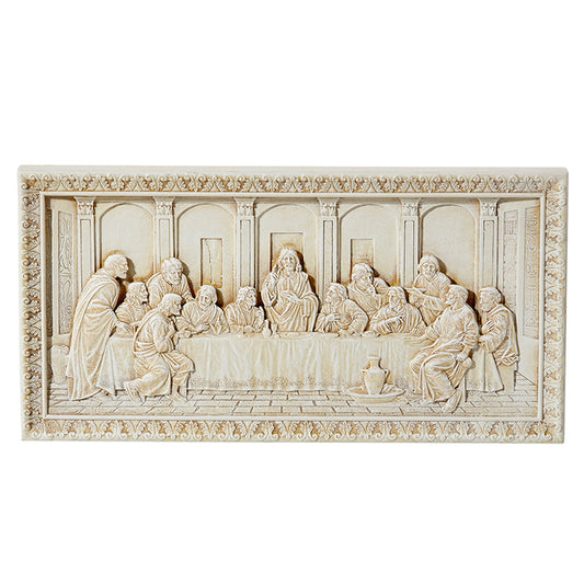 Last Supper Adams 10.75" H x 5.5" H Plaque Ivory