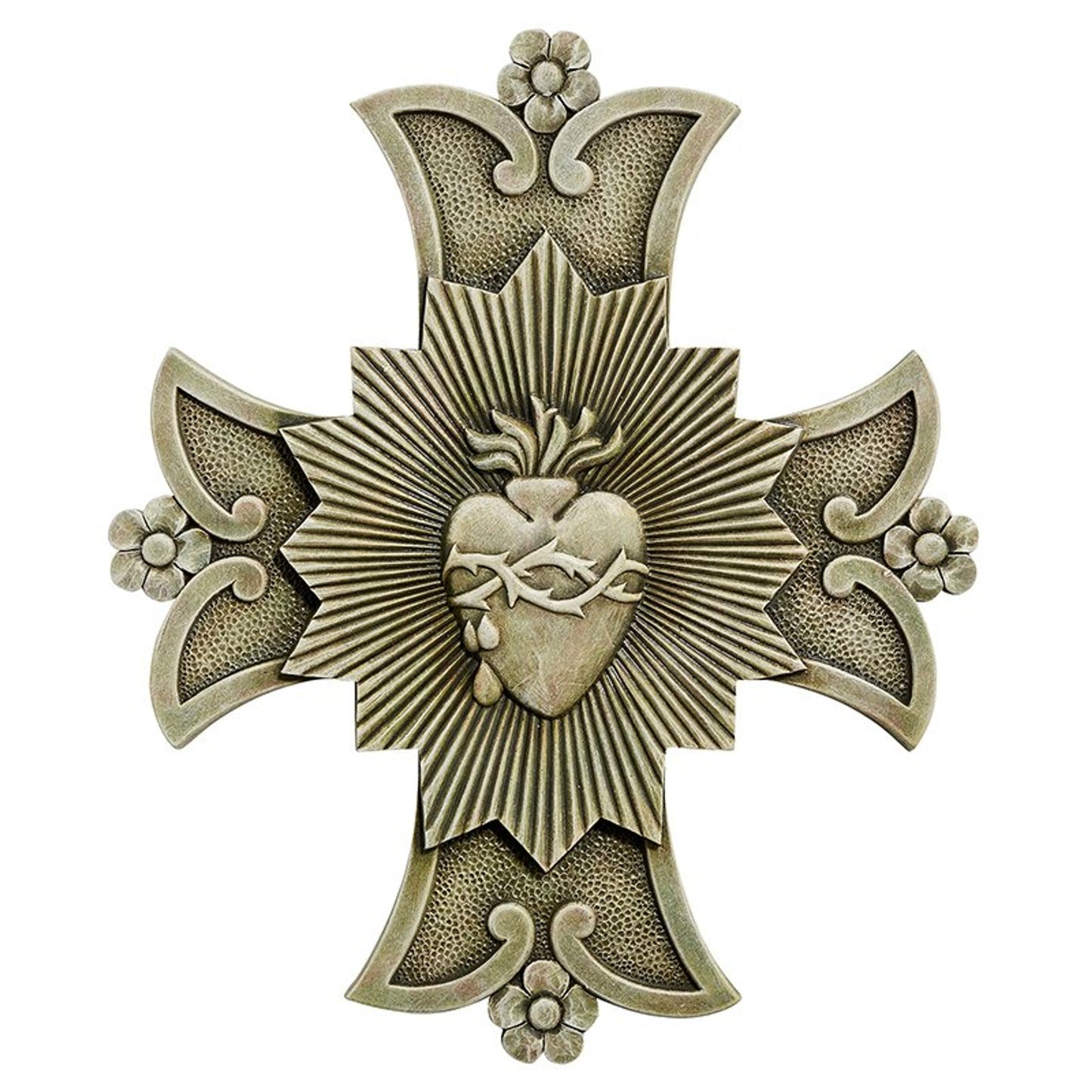 10" H Sacred Heart Garden Plaque