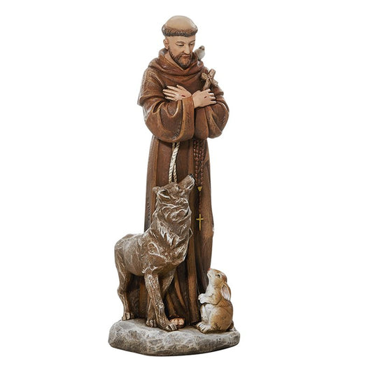 Toscana 8" H Statue - Saint Francis With Animals