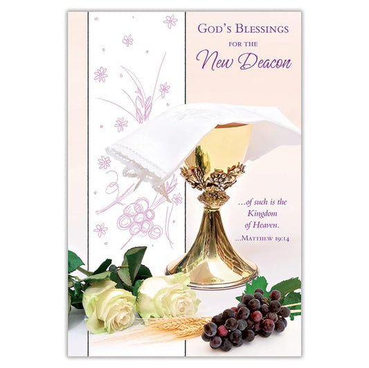God's Blessings for the New Deacon Card