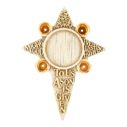 Two Piece Nativity Angel Advent Candle Holder