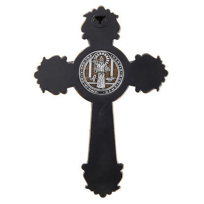 Two-Tone Saint Benedict Ornate Crucifix