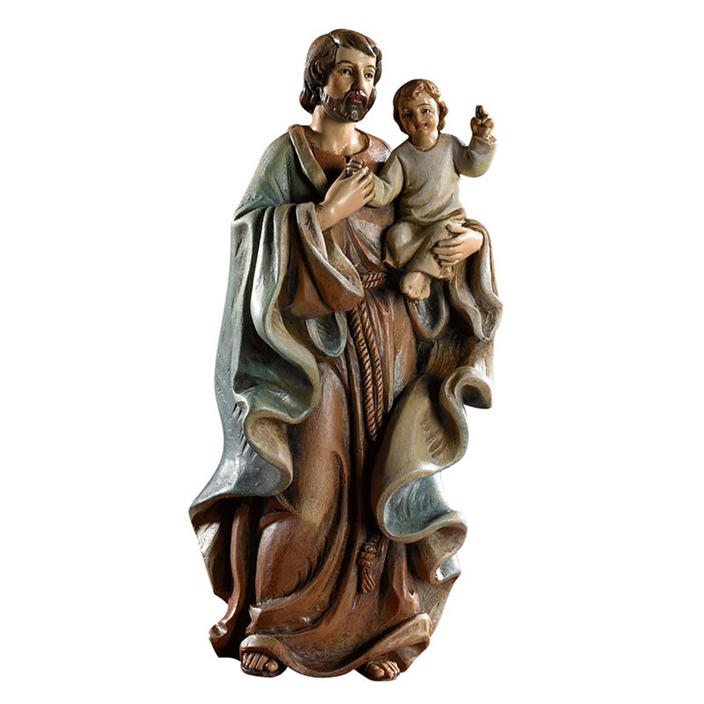 4" H Saint Joseph with Child Statue