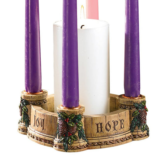 Fiorettiâ„¢ Joy, Faith, Love, Hope Advent Wreath