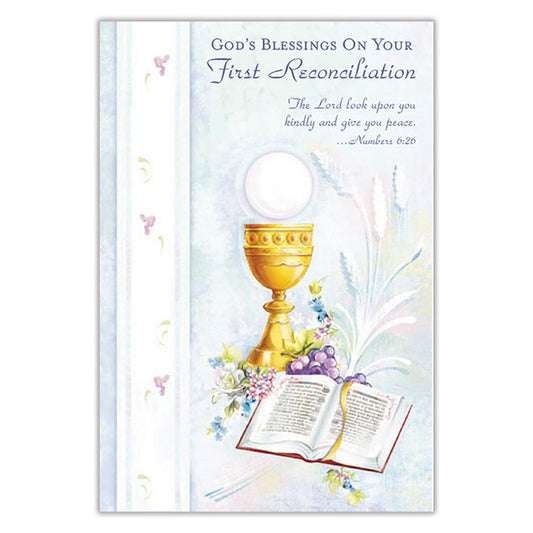 God's Blessings on Your First Reconciliation Card (FP68232)