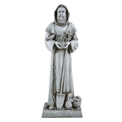24" H Saint Fiacre Garden Statue