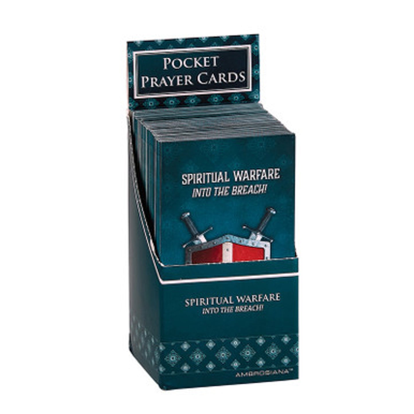 Spiritual Warfare Pocket Prayer Card Display - 48/PK