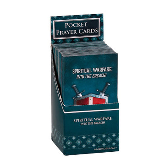 Spiritual Warfare Pocket Prayer Card Display - 48/PK