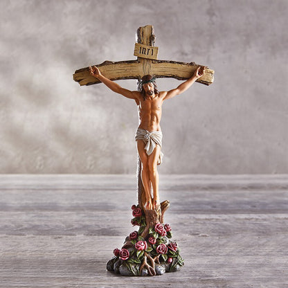 Roses Crucifix by Michael Adams