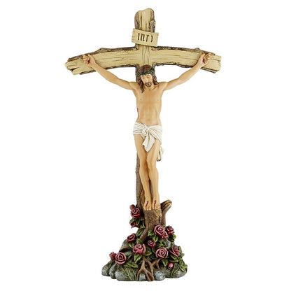 Roses Crucifix by Michael Adams