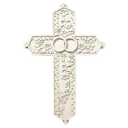 Tomaso Carved Wedding Boxed Cross