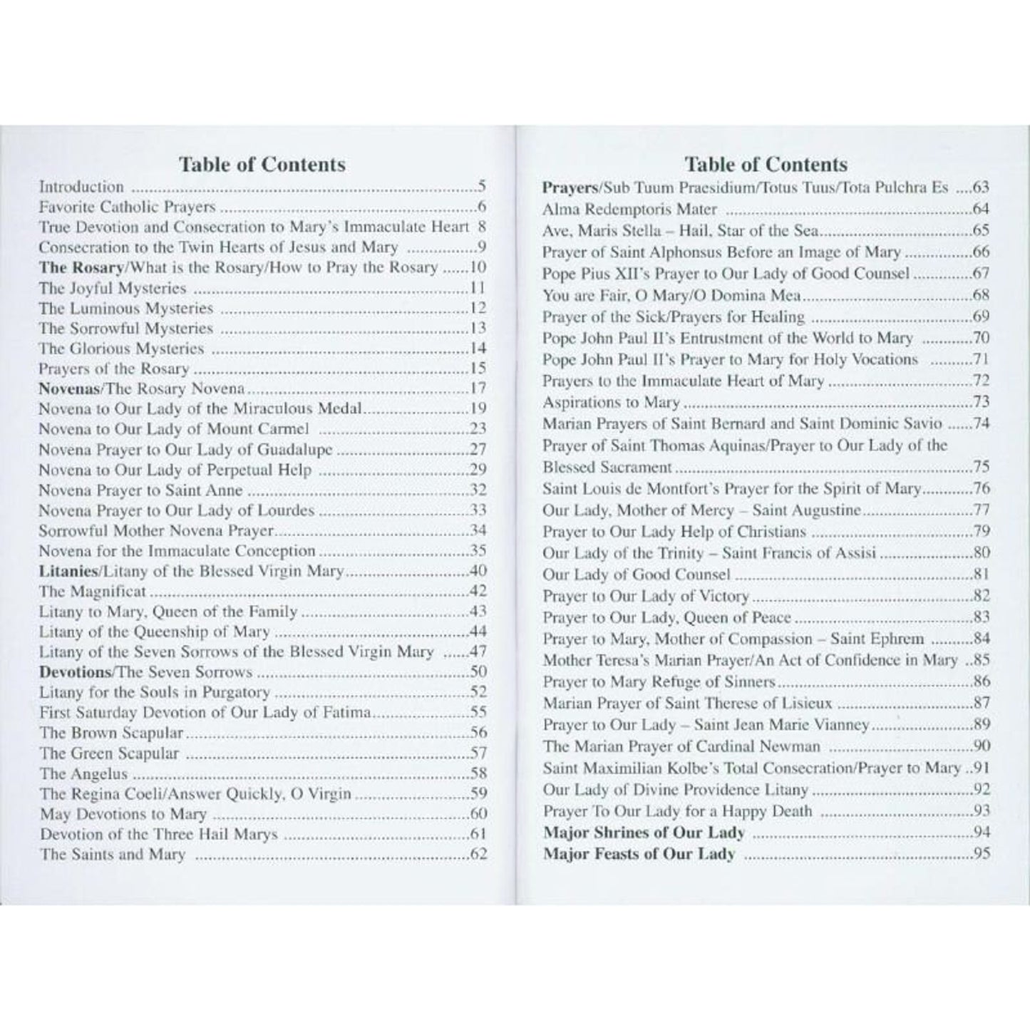 Aquinas Press Prayer Book - Marian Devotions