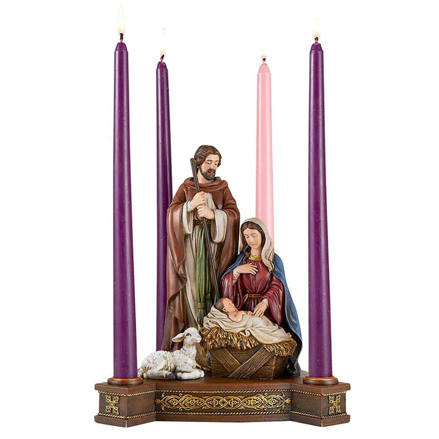 Holy Family Advent Candleholder (J5510)
