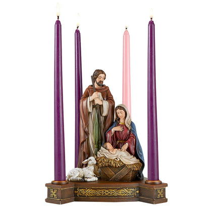 Holy Family Advent Candleholder (J5510)