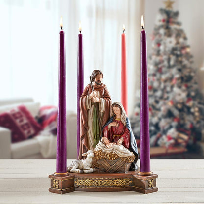 Holy Family Advent Candleholder (J5510)