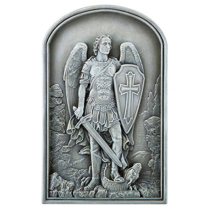 12.25" H Saint Michael Garden Plaque