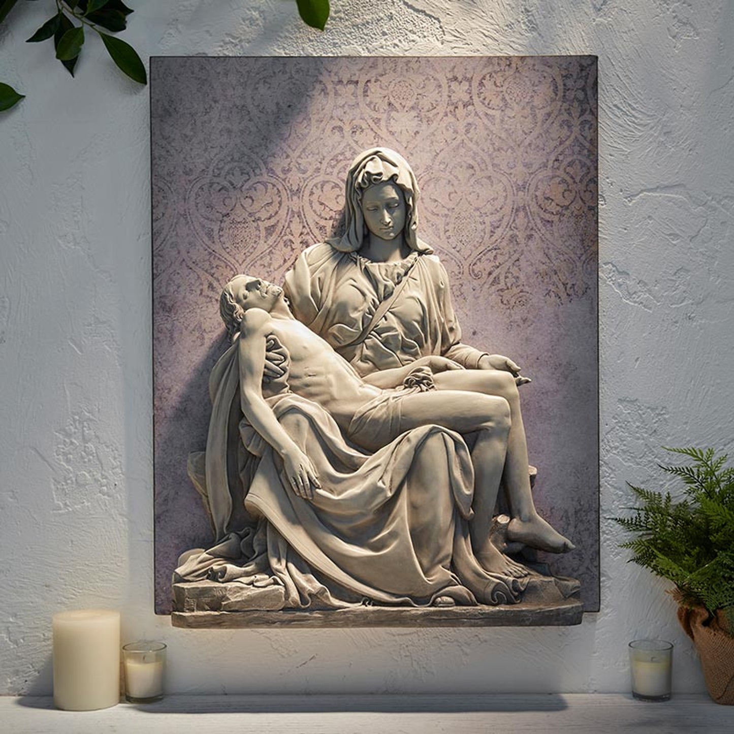 Pieta Garden Wall Plaque (J5574)
