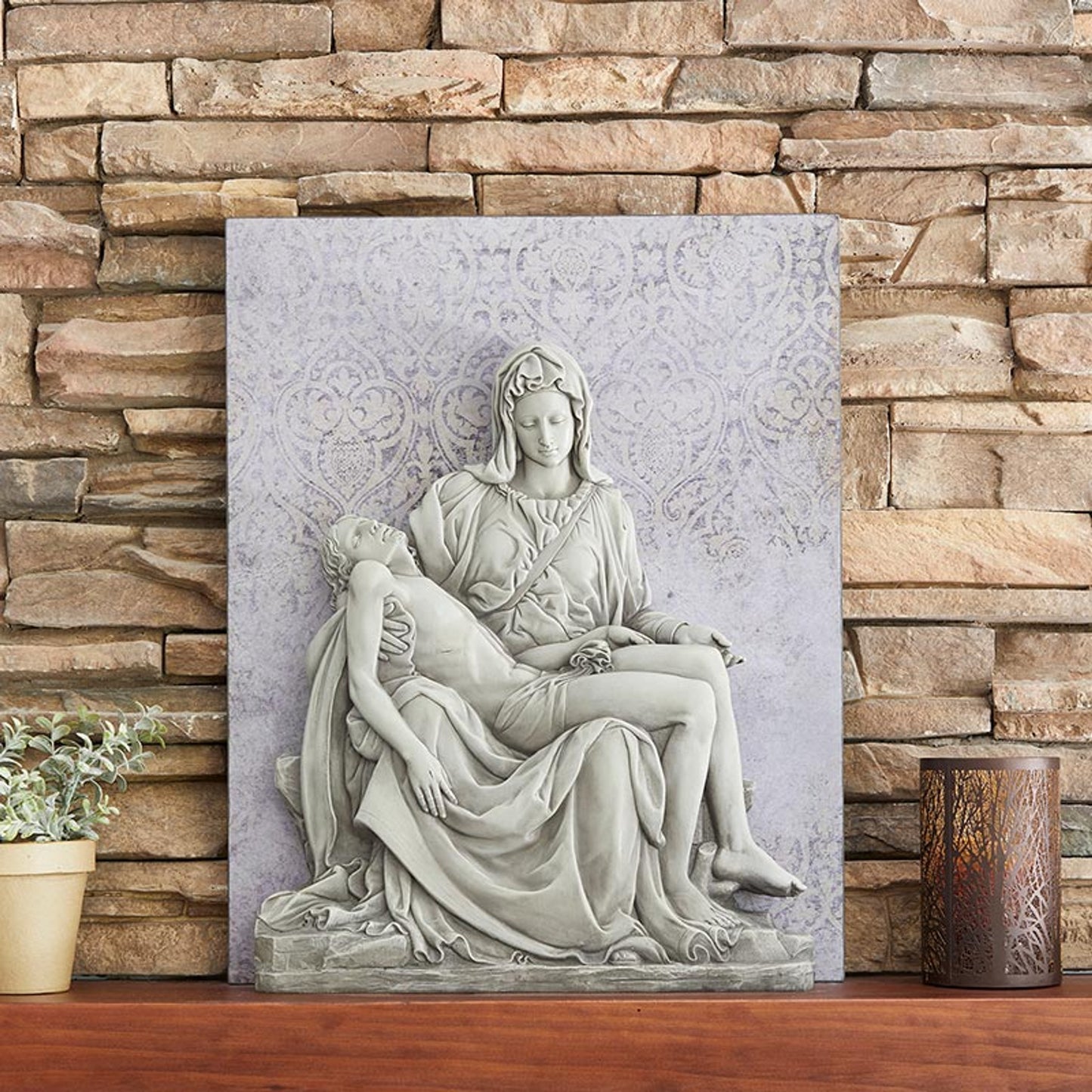 Pieta Garden Wall Plaque (J5574)