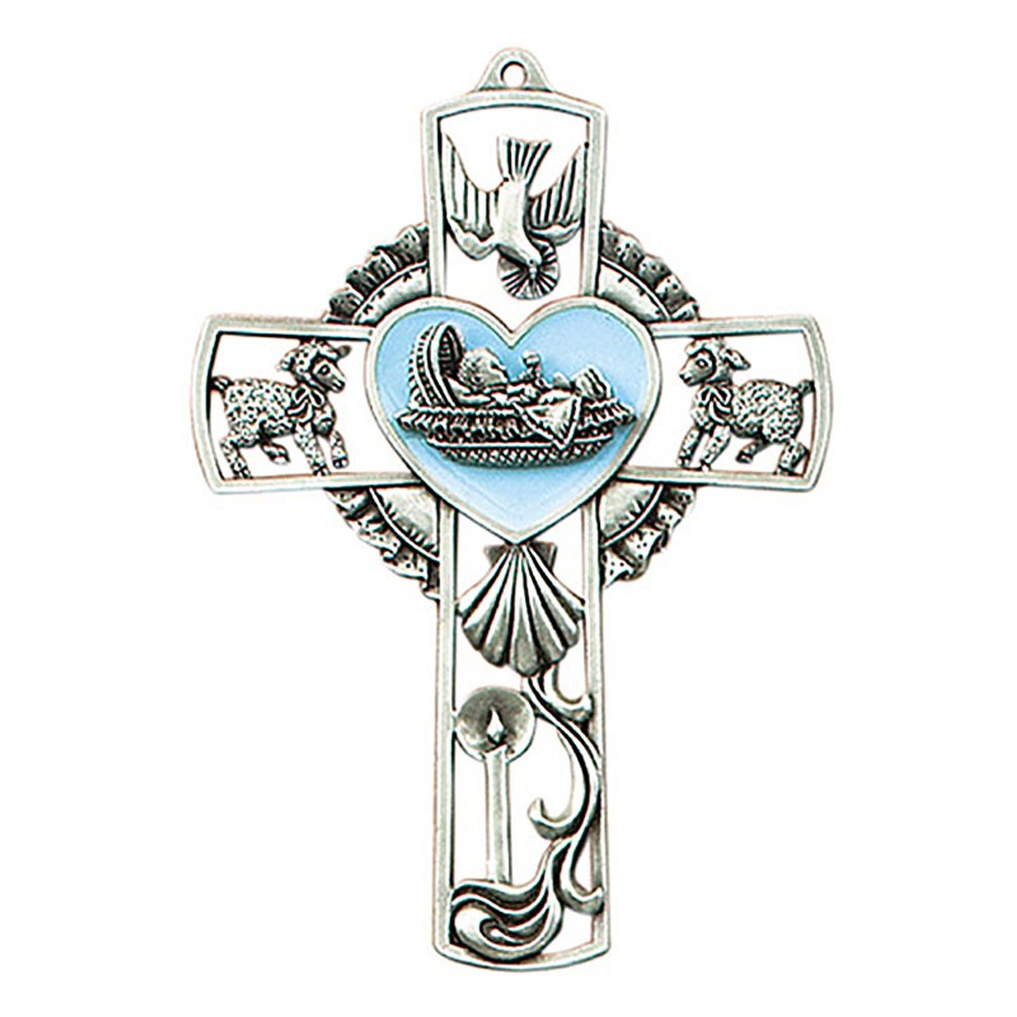Baby Boy Wall Cross - Blue