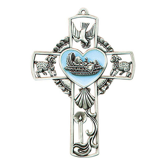 Baby Boy Wall Cross - Blue