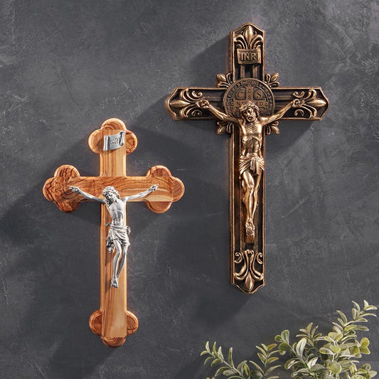 10" H Budded Crucifix (JC