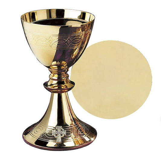 1000 Host Brass Stacking Ciborium with Lid