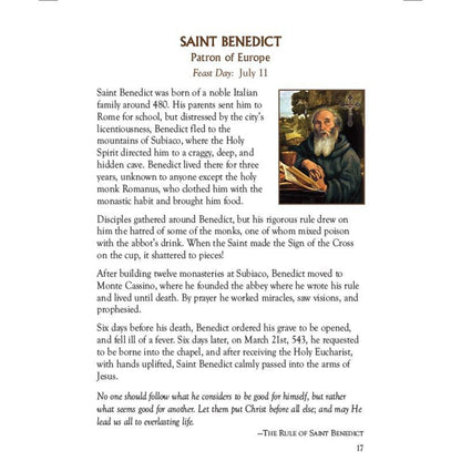 Aquinas Press Prayer Book - Treasury of Men Saints