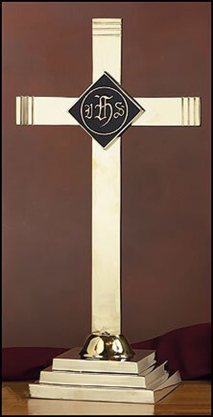 Altar Cross with IHS Emblem