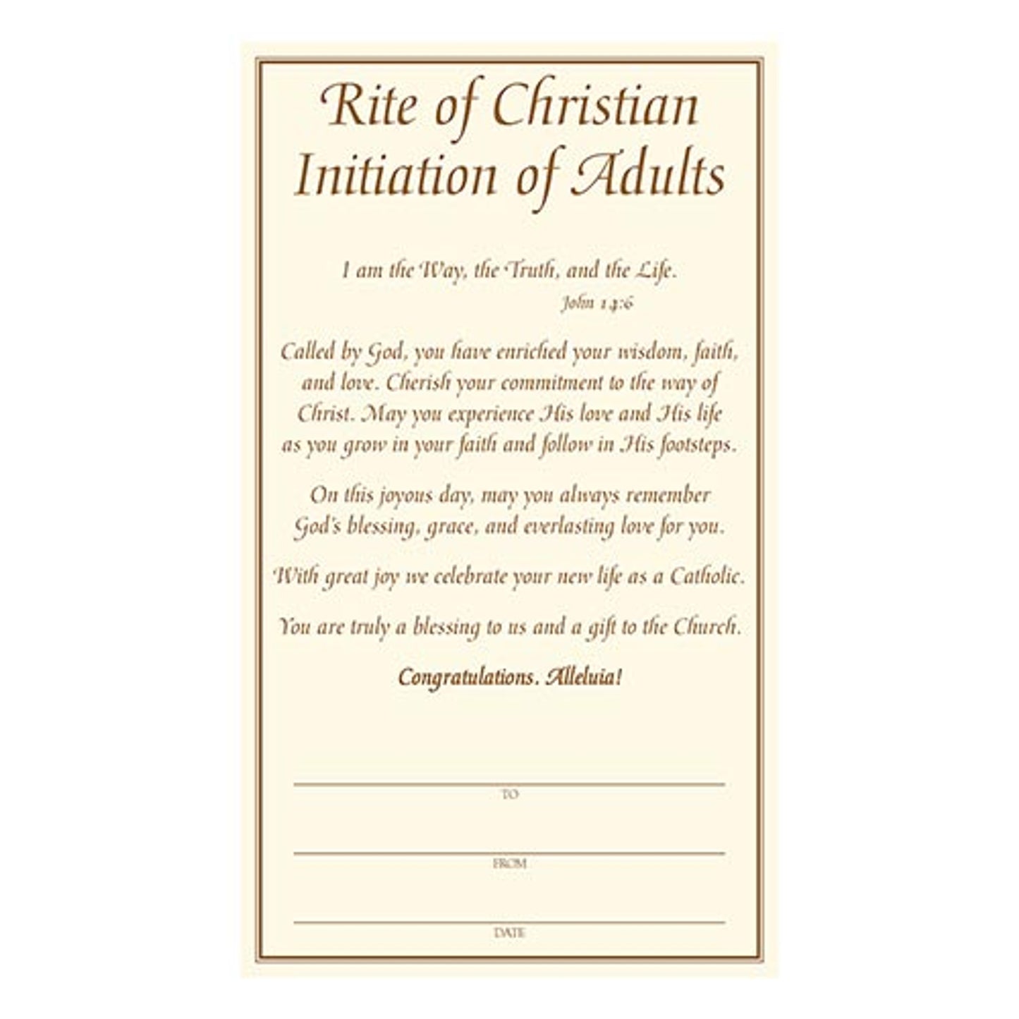 Tomaso Boxed RCIA Cross