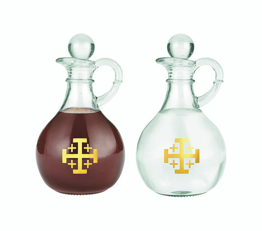 Jerusalem Cross Cruet Set - Set of 2