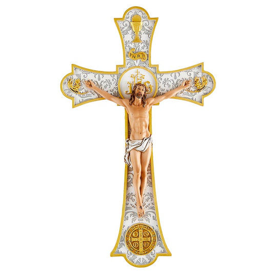 Holy Mass Wall Crucifix 8" H Wedding