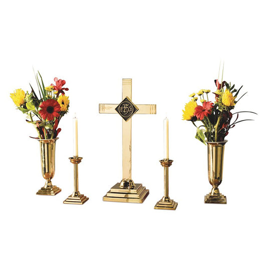Brass Altar Vases w/Liners
