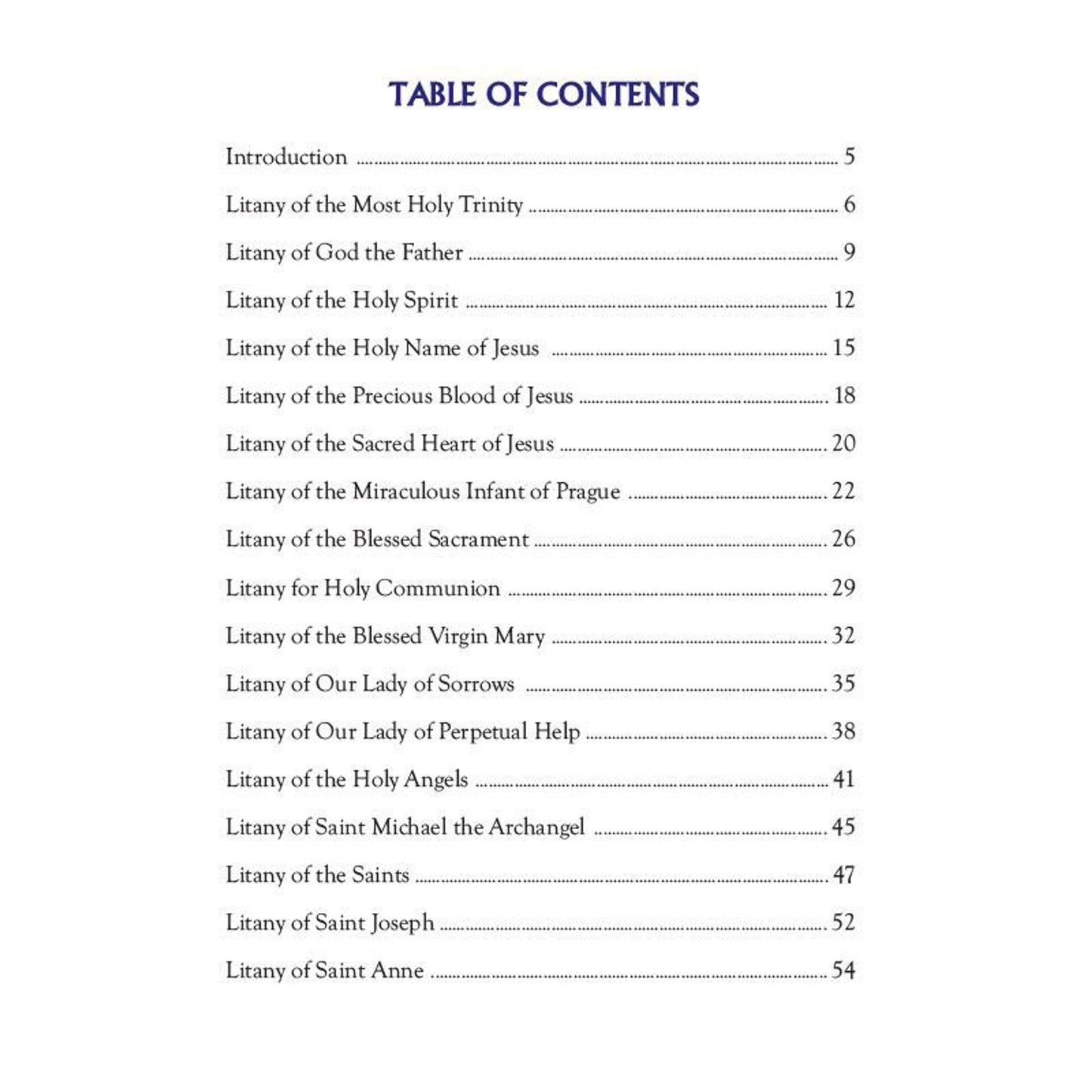 Aquinas Press Prayer Book - Treasury of Litanies - 12/PK