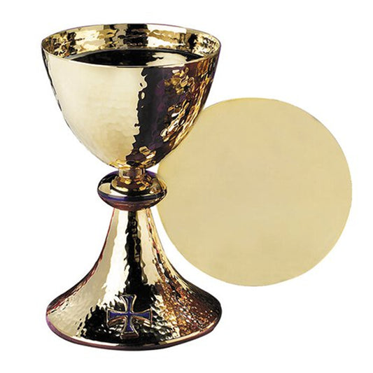Embossed Vines Ciborium with Celtic Cross Cover