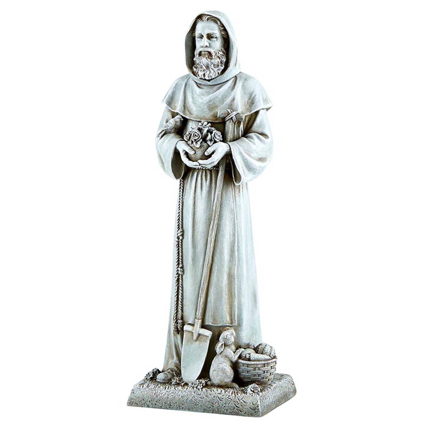 12" H Saint Fiacre Garden Statue