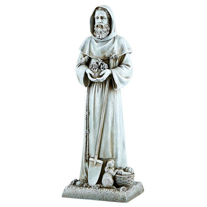 12" H Saint Fiacre Garden Statue