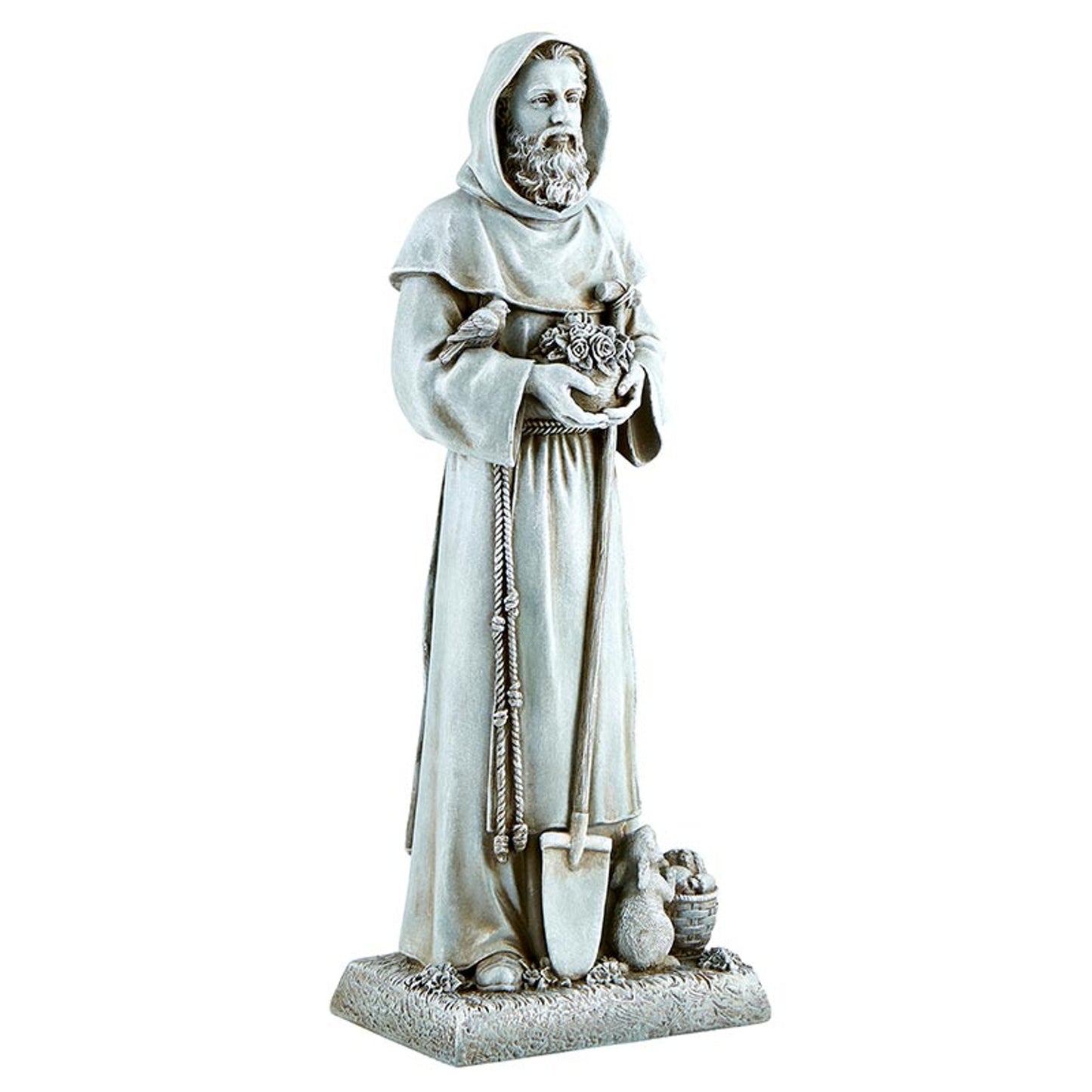 12" H Saint Fiacre Garden Statue