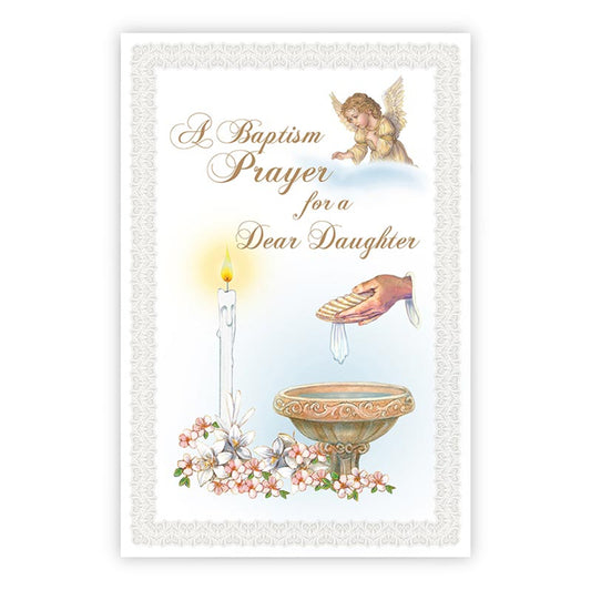Greeting Card - Baptism Prayer for a Dear Daughter